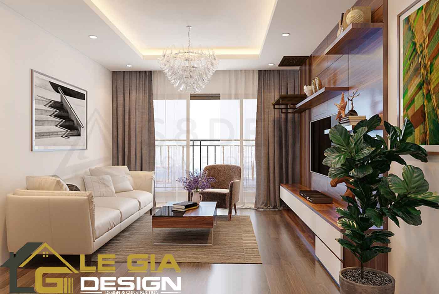 thiết kế nội thất chung cư theo phong cách hiện đại trẻ trung