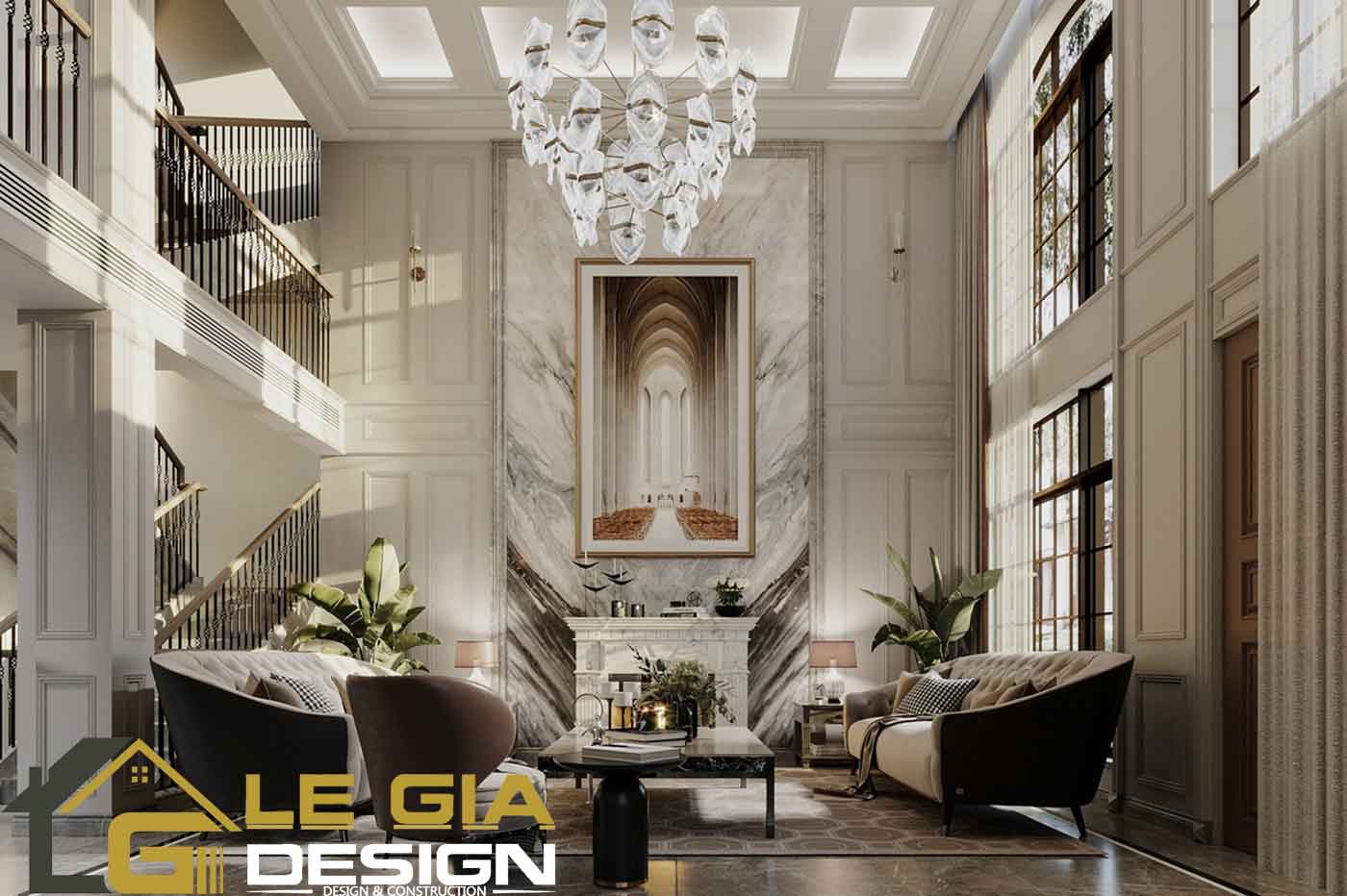 Dự án thiết kế thi công nội thất nhà phố trọn gói biệt thự phong cách hiện đại tối ưu không gian