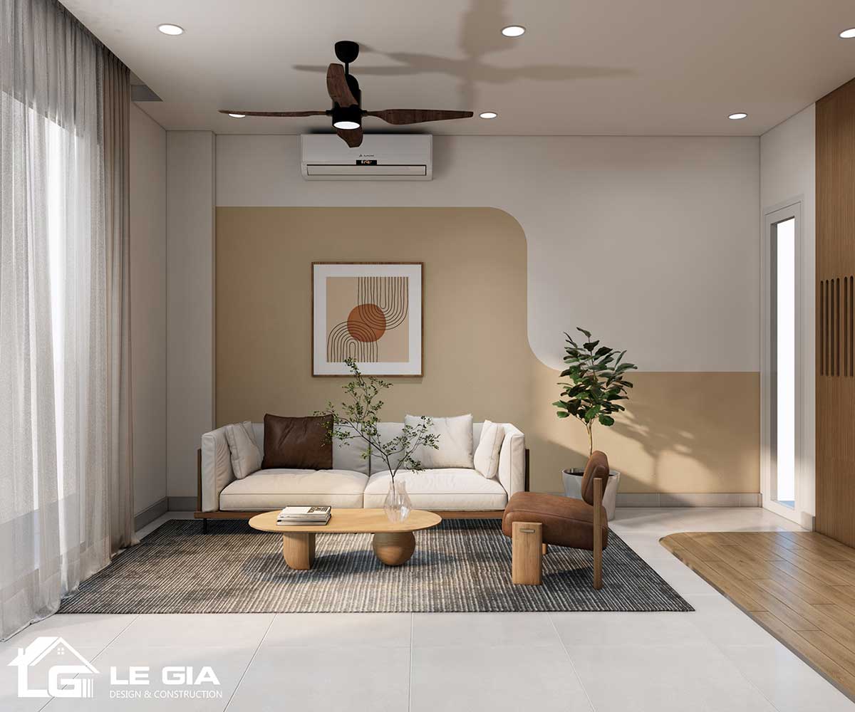 Tara Residence – Thiết kế nội thất phong cách Modern Cozy - phòng khách