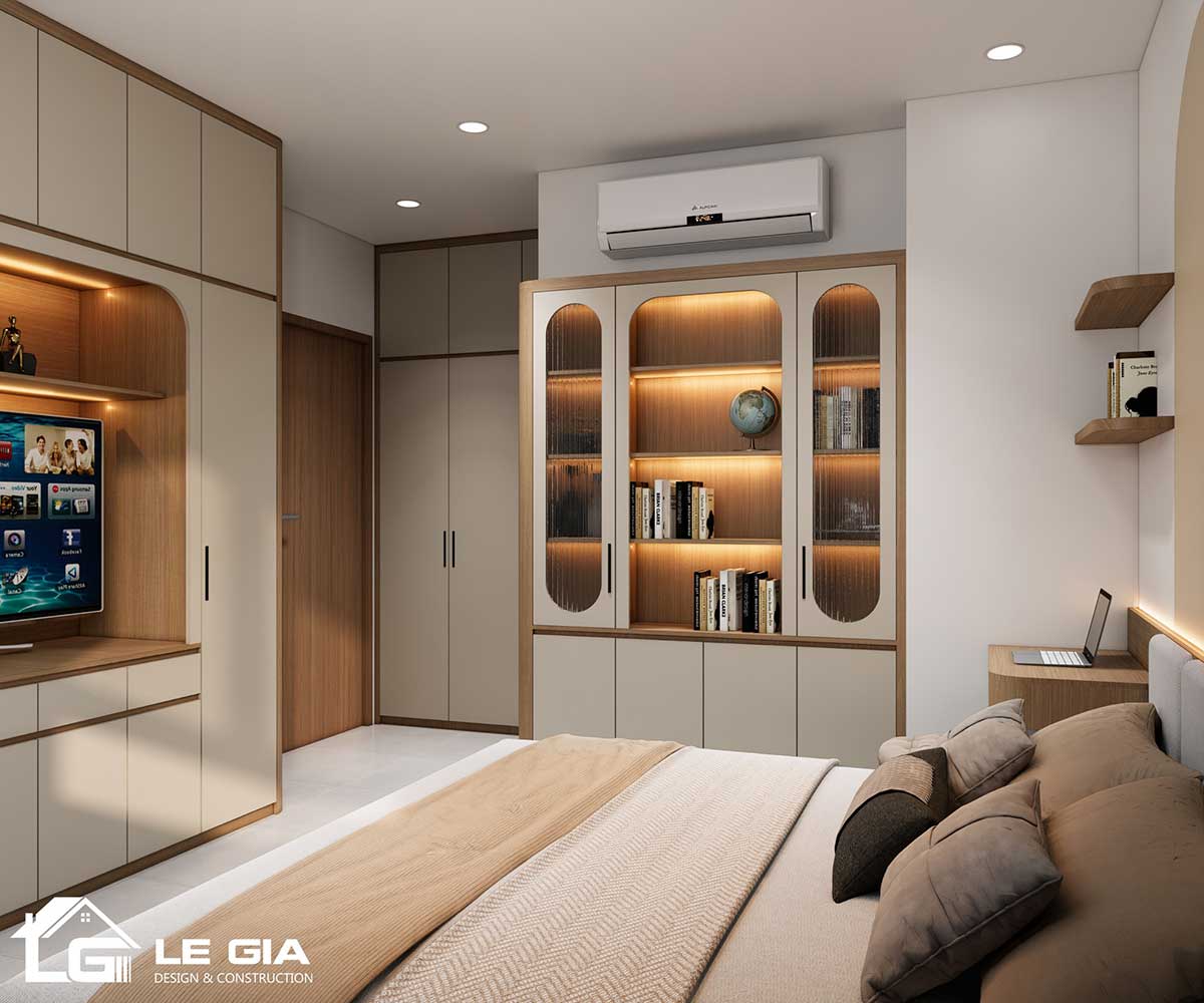 Tara Residence – Thiết kế nội thất phong cách Modern Cozy - phòng ngủ