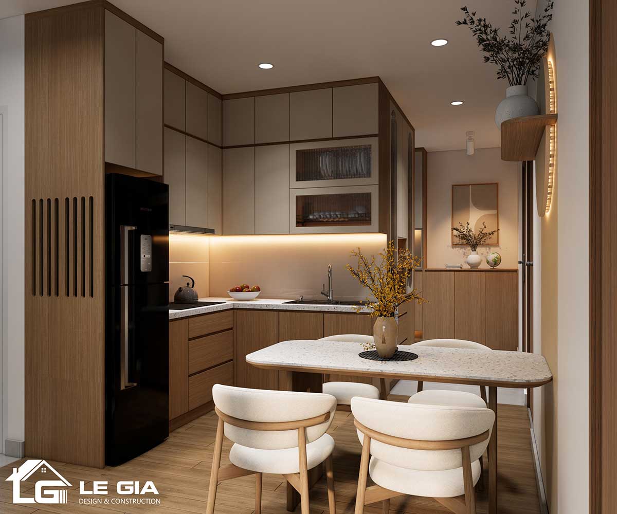 Tara Residence – Thiết kế nội thất phong cách Modern Cozy - phòng bếp