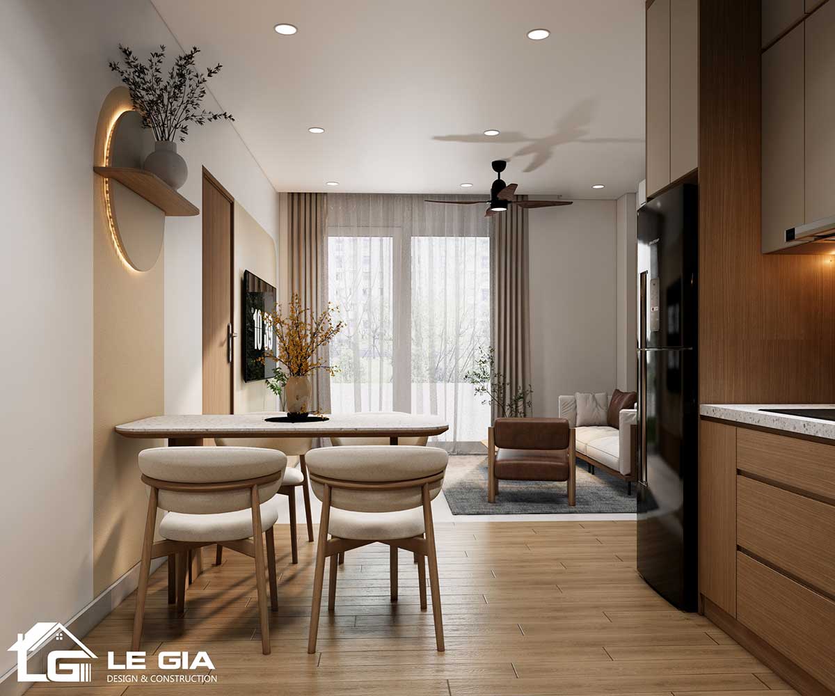 Tara Residence – Thiết kế nội thất phong cách Modern Cozy - phòng khách