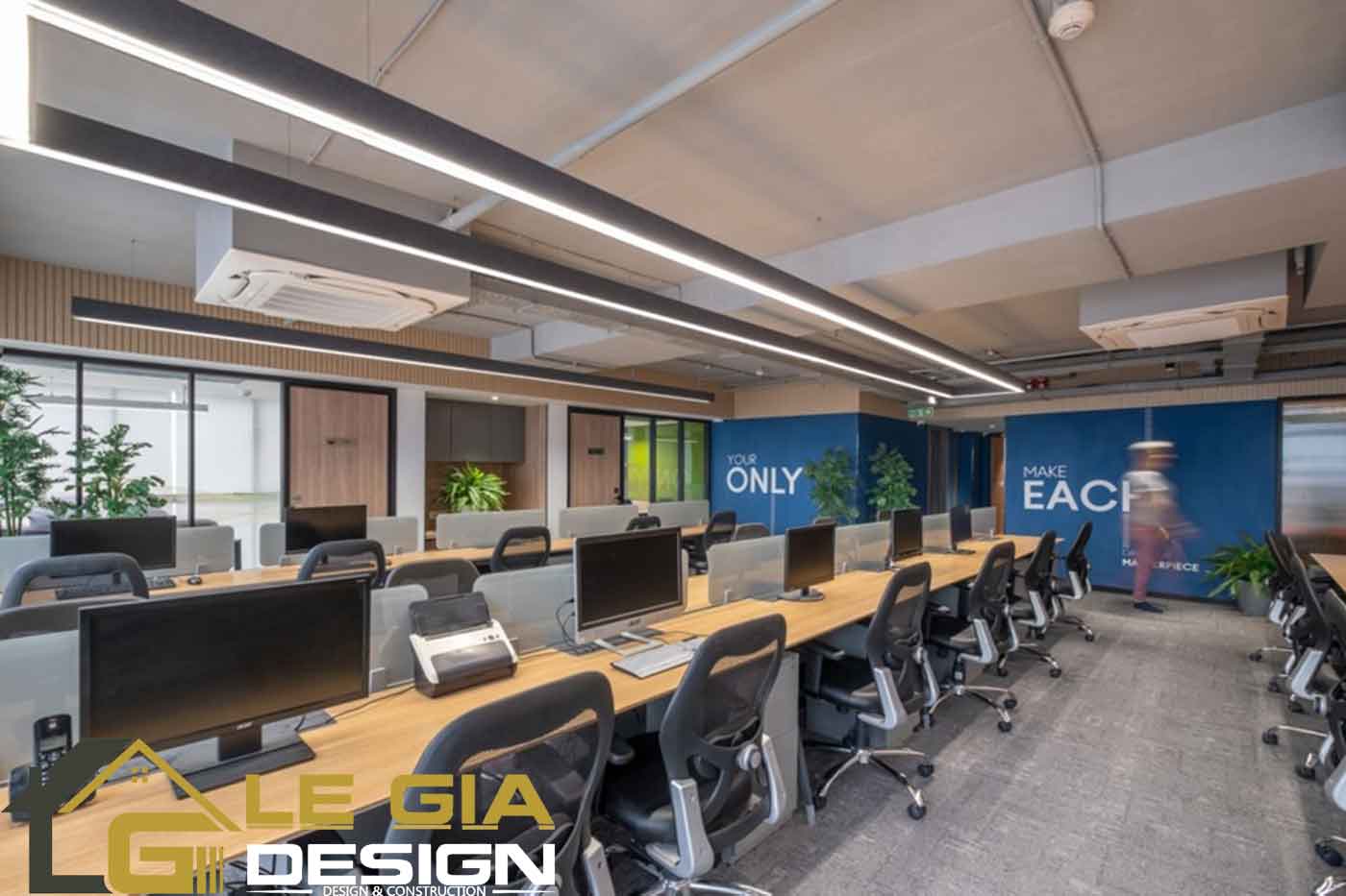 Thiết kế thi công nội thất văn phòng hiện đại chuyên nghiệp tại TP.HCM