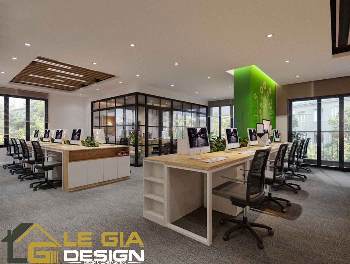 Không gian làm việc gần gũi với thiên nhiên.