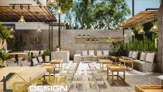 Thiết kế quán cafe sân vườn, cafe văn phòng, cafe cổ xưa
